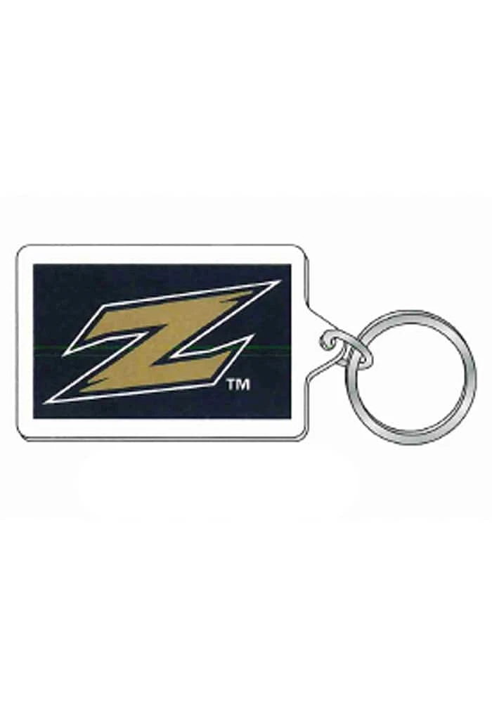 Akron Zips Logo Acrylic Design Keychain - Blue