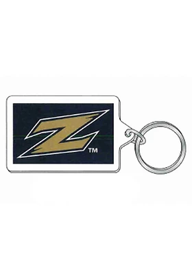 Akron Zips Logo Acrylic Design Keychain - Blue