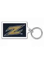 Akron Zips Logo Acrylic Design Keychain - Blue