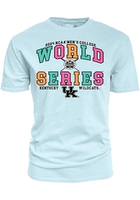 Kentucky Wildcats Light Blue 2024 MCWS Bound Overdyed Short Sleeve T Shirt