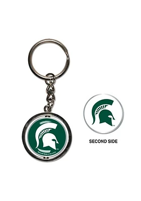 Michigan State Spartans Spinner Keychain - Green