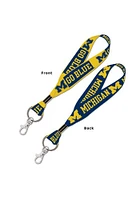 Michigan Wolverines Key Strap Lanyard - Navy Blue