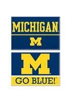 Michigan Wolverines 2pk Rectangle Magnet