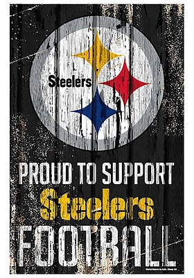 Pittsburgh Steelers 11x17 Proud Supporter Sign