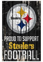 Pittsburgh Steelers 11x17 Proud Supporter Sign
