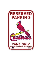 St Louis Cardinals Reserved Parking Sign - Red