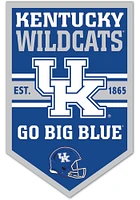 Kentucky Wildcats Wooden Chevron Banner Sign