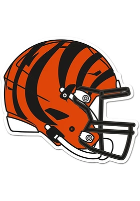 Cincinnati Bengals Wooden Alternate Helmet Sign