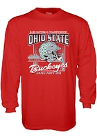 Ohio State Buckeyes Red 2025 National Championship Bound Long Sleeve T Shirt