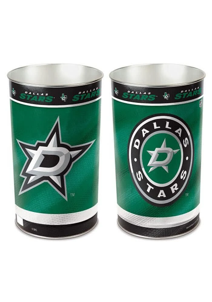 Dallas Stars Logo Tapered Waste Basket