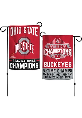 Ohio State Buckeyes 2024 National Champs 2 Sided Garden Flag