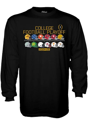 Black 2024 College Football Playoff Bound All Team Helmets Long Sleeve T Shirt