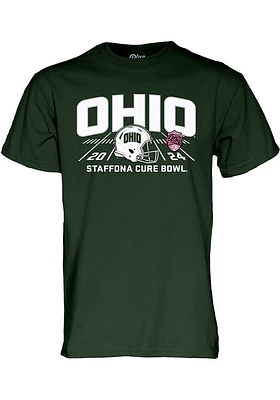 Ohio Bobcats Green 2024 Cure Bowl Bound Short Sleeve T Shirt