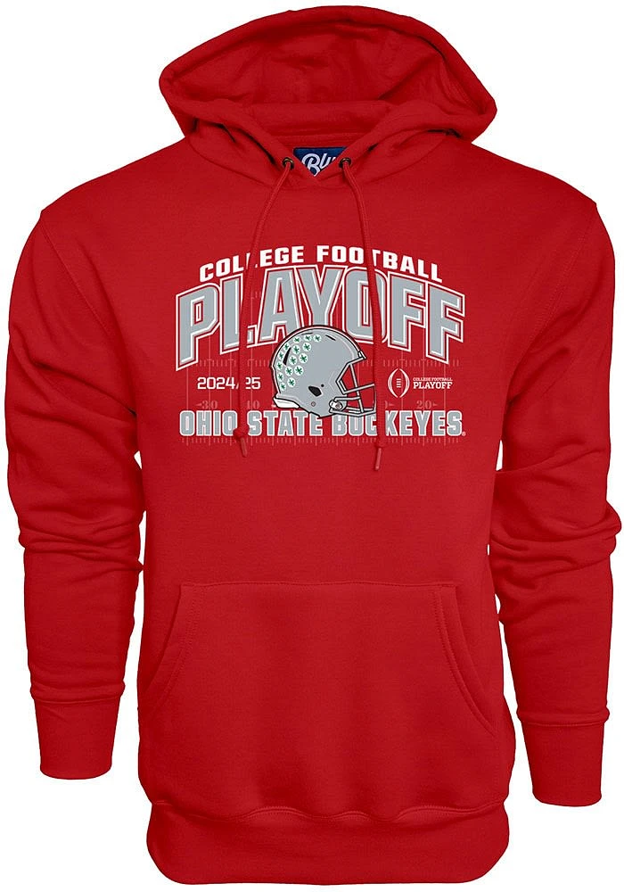 Ohio State Buckeyes Mens Red College Football Playoff Long Sleeve Hoodie