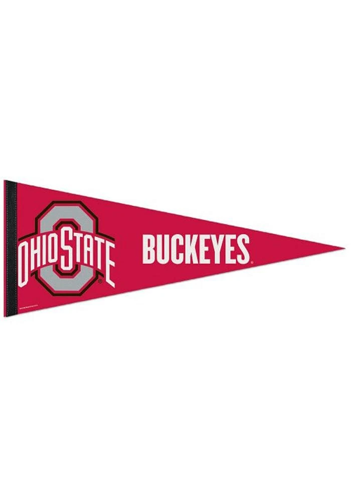 Ohio State Buckeyes 12x30 Premium Felt Pennant - Red