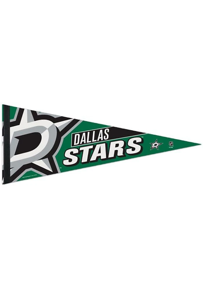 Dallas Stars 12x30 Logo Premium Pennant - Green