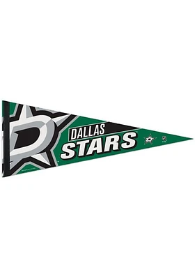 Dallas Stars 12x30 Logo Premium Pennant - Green