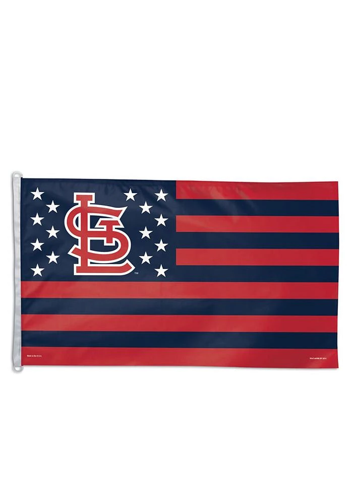 St Louis Cardinals 3x5 Stars and Stripes Silk Screen Grommet Flag - Red