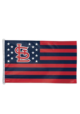 St Louis Cardinals 3x5 Stars and Stripes Silk Screen Grommet Flag - Red