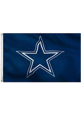Dallas Cowboys 3x5 Deluxe Grommet Silk Screen Grommet Flag - Blue
