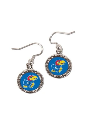 Kansas Jayhawks Team Logo Womens Earrings