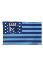 Kansas City Royals 3x5 Stars and Stripes Silk Screen Grommet Flag - Blue