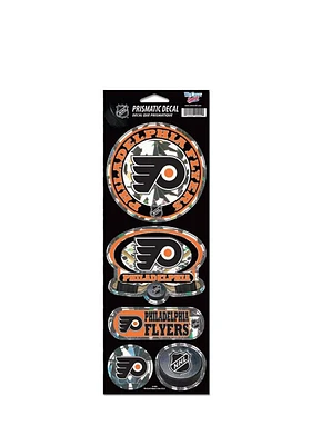 Philadelphia Flyers Prismatic Stickers - Black