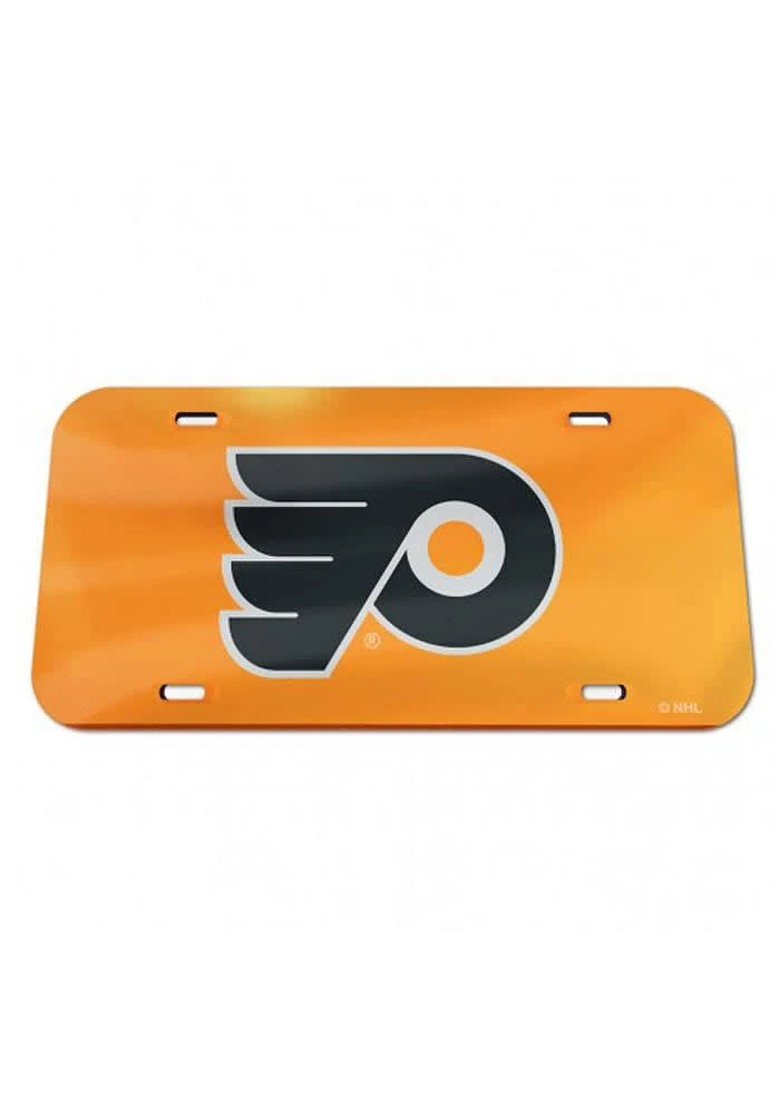 Philadelphia Flyers Crystal Mirror Car Accessory License Plate