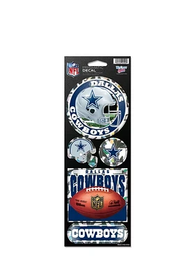 Dallas Cowboys Prismatic Stickers - Blue