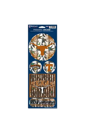 Texas Longhorns Prismatic Stickers - Burnt Orange