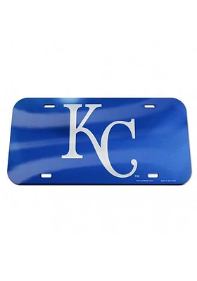 Kansas City Royals Blue Royal Blue Crystal Mirror Car Accessory License Plate