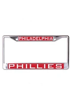Philadelphia Phillies Team Name Inlaid License Plate Frame - Red