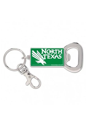 North Texas Mean Green Team Logo Keychain