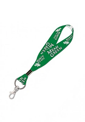 North Texas Mean Green Team Logo Lanyard - Green
