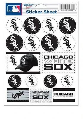 Chicago White Sox Team Logo Stickers - Black