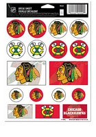 Chicago Blackhawks Team Logos Stickers - Red