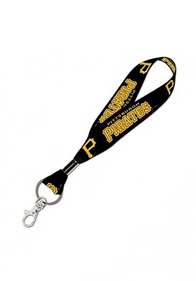 Pittsburgh Pirates Key Strap Lanyard - Black