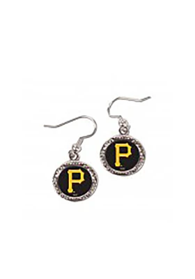 Pittsburgh Pirates Crystal Dangle Womens Earrings