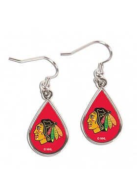 Chicago Blackhawks Teardrop Womens Earrings