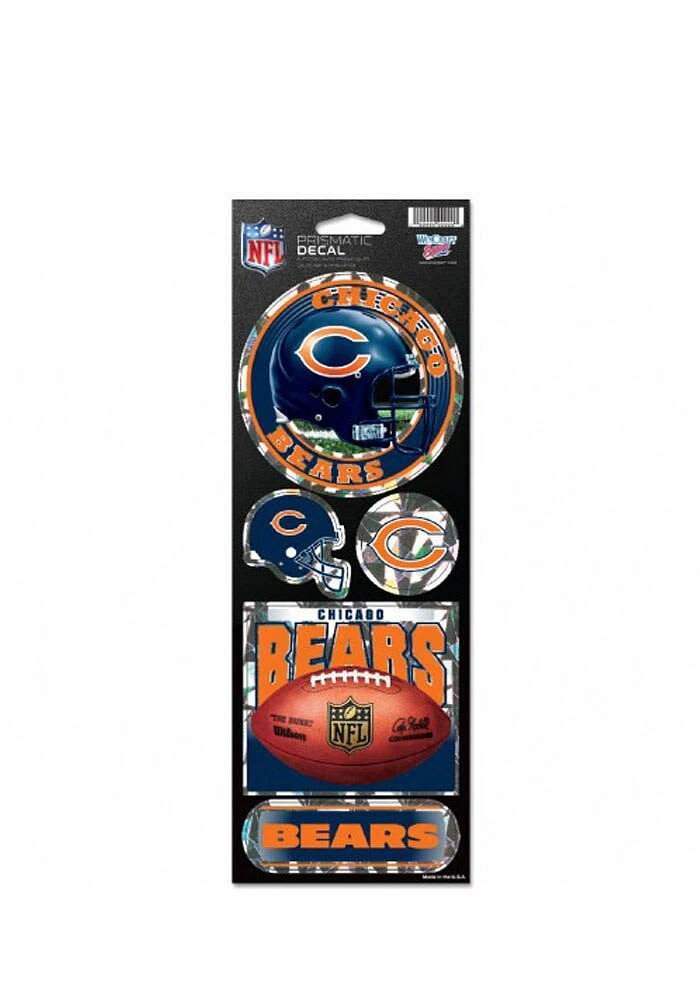 Chicago Bears Prismatic Stickers