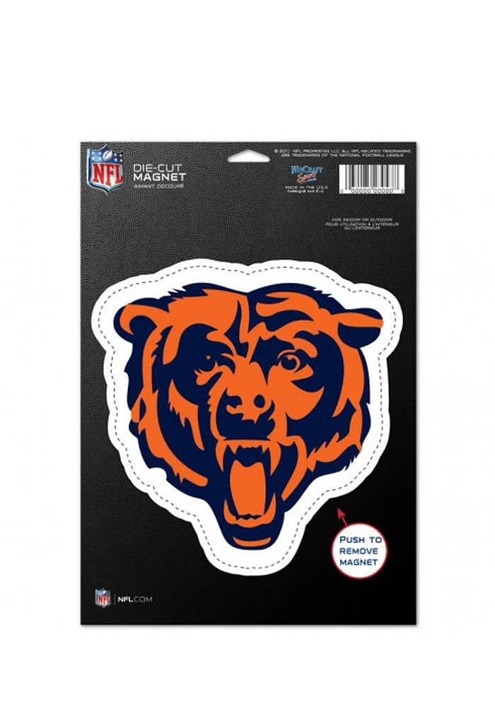 Chicago Bears Team Logo Car Magnet - Navy Blue