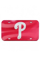 Philadelphia Phillies Red Cap Logo Inlaid Car Accessory License Plate