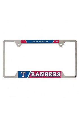 Texas Rangers Metal License Plate Frame - Grey