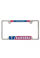 Texas Rangers Metal License Plate Frame - Grey