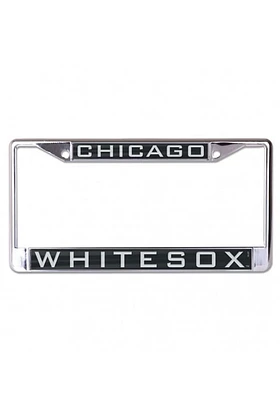 Chicago White Sox Team Name Inlaid License Plate Frame - Black