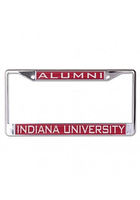 Indiana Hoosiers Alumni Inlaid License Plate Frame - Red