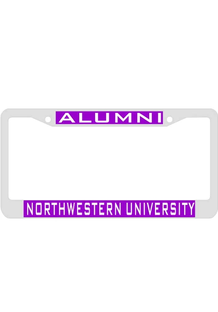 Northwestern Wildcats Alumni Inlaid License Plate Frame - Purple