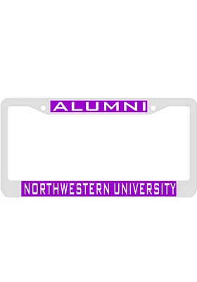 Northwestern Wildcats Alumni Inlaid License Plate Frame - Purple