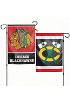 Chicago Blackhawks Team Logo Garden Flag - Red