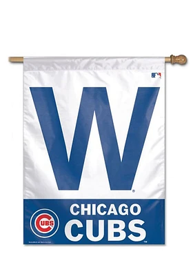 Chicago Cubs W Logo Banner - White